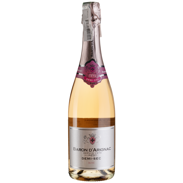 Ігристе Baron d'Arignac Rose Demi-Sec / Розе Демі-Сек, рожеве, 0.75 л Ігристе Baron d'Arignac Rose Demi-Sec / Розе Демі-Сек, рожеве, 0.75 л