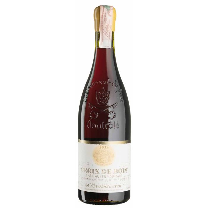 Вино Chapoutier Chateauneuf-du-Pape Croix de Bois / Шатоньоф-дю-Пап Круа де Буа 2015, червоне сухе, 0.75 л Вино Chapoutier Chateauneuf-du-Pape Croix de Bois / Шатоньоф-дю-Пап Круа де Буа 2015, червоне сухе, 0.75 л