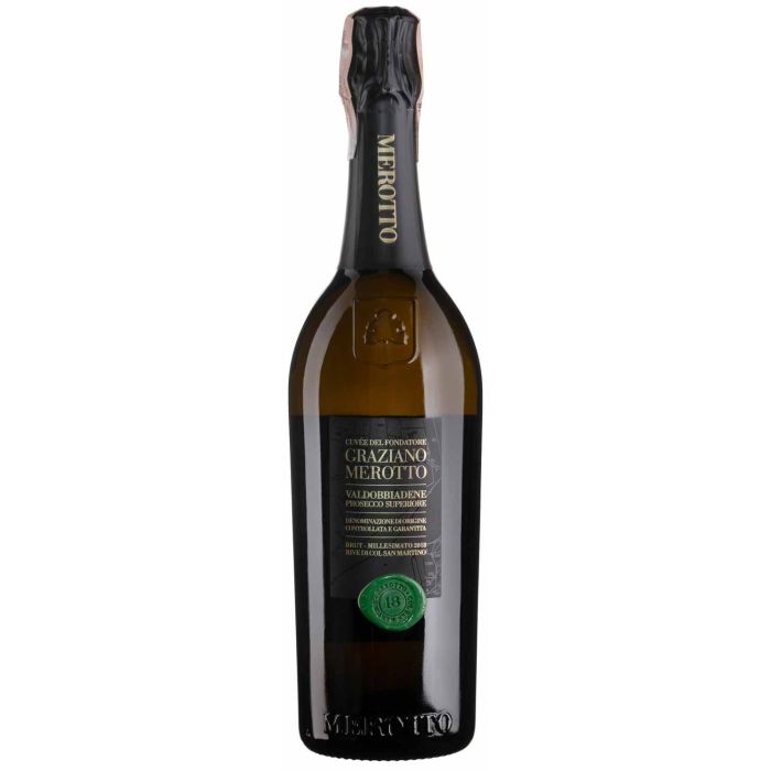 Ігристе Merotto Graziano Merotto Cuvee Del Fondatore Millesimato Prosecco Superiore Brut / Граціано Меротто Кюві Дель Фонтадоре Міллезімато Просекко Суперіоре, біле, 0.75 л