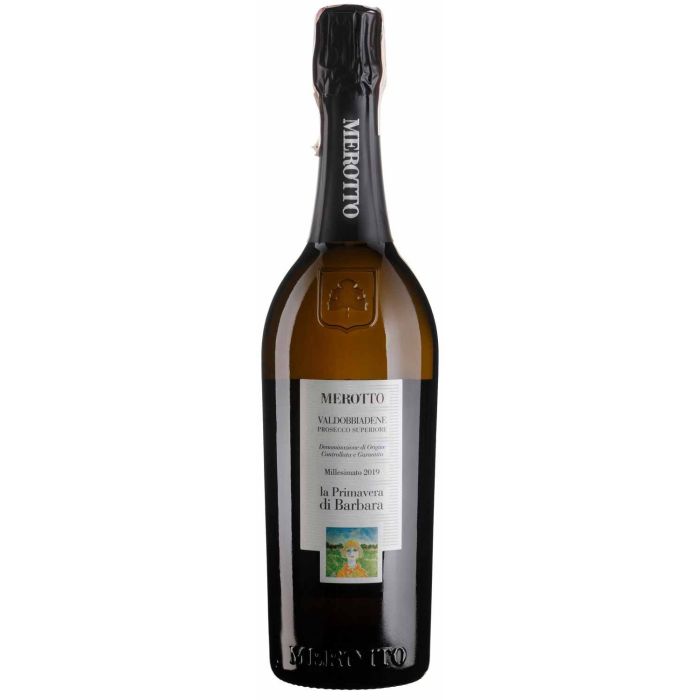 Ігристе Merotto La Primavera Di Barbara Millesimato Prosecco Superiore Dry / Ла Прімавера Ді Барбара Міллезімато Просекко Суперіоре, біле, 0.75 л