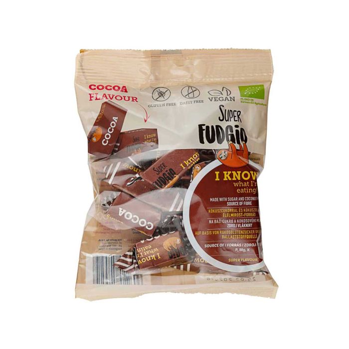Цукерки Супер Фаджіо Какао органічні 150г, Super Fudgio