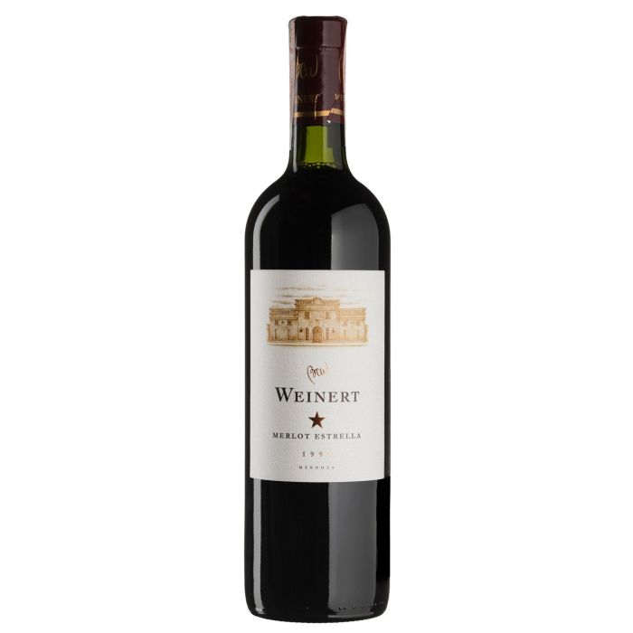 Вино Weinert Merlot Estrella / Мерло Естрелла, дерев'яна коробка 1999, червоне сухе, 0.75 л