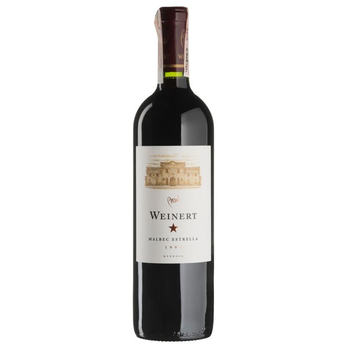 Вино Weinert Malbec Estrella / Мальбек Естрелла, дерев'яна коробка 1994, червоне сухе, 0.75 л