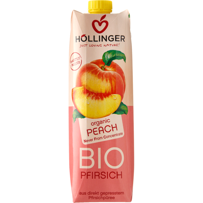 Нектар персиковий органічний 1л, Hollinger