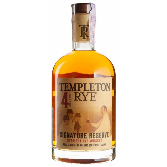 Віскі Templeton Rye 4yo, 0.7 л