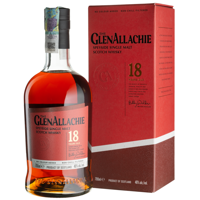 Віскі GlenAllachie 18yo, gift box, 0.7 л