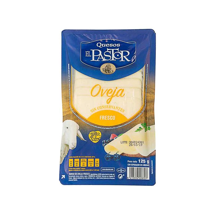 Сир Овечий нарізаний (31% жиру до заг. маси) 125г, El Pastor