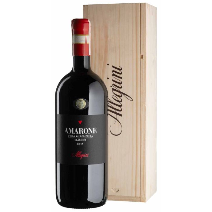 Вино Allegrini Amarone della Valpolicella Classico, wooden box / Амароне Вальполічелла Классіко, дерев'яна коробка 2015, червоне сухе, 1.5 л Вино Allegrini Amarone della Valpolicella Classico, wooden box / Амароне Вальполічелла Классіко, дерев'яна коробка 2015, червоне сухе, 1.5 л