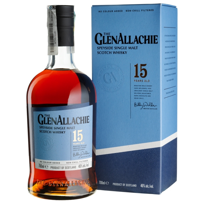 Віскі GlenAllachie 15yo, gift box, 0.7 л Віскі GlenAllachie 15yo, gift box, 0.7 л