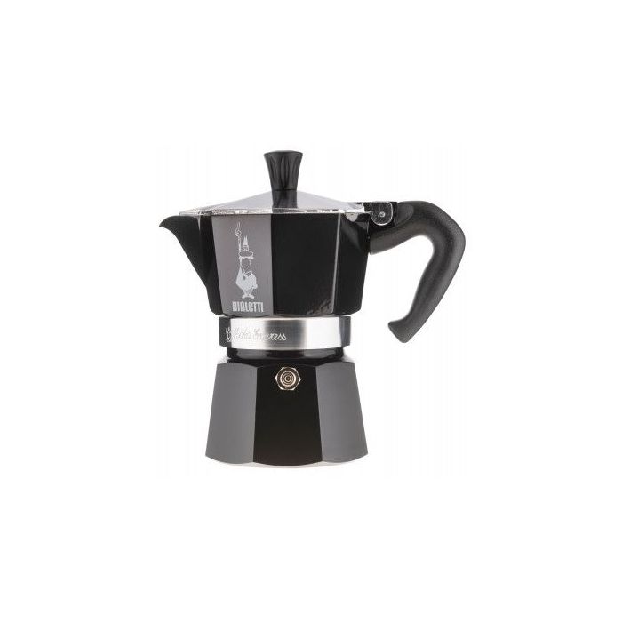 Кавоварка гейзерна на 3 чашки чорна, Bialetti