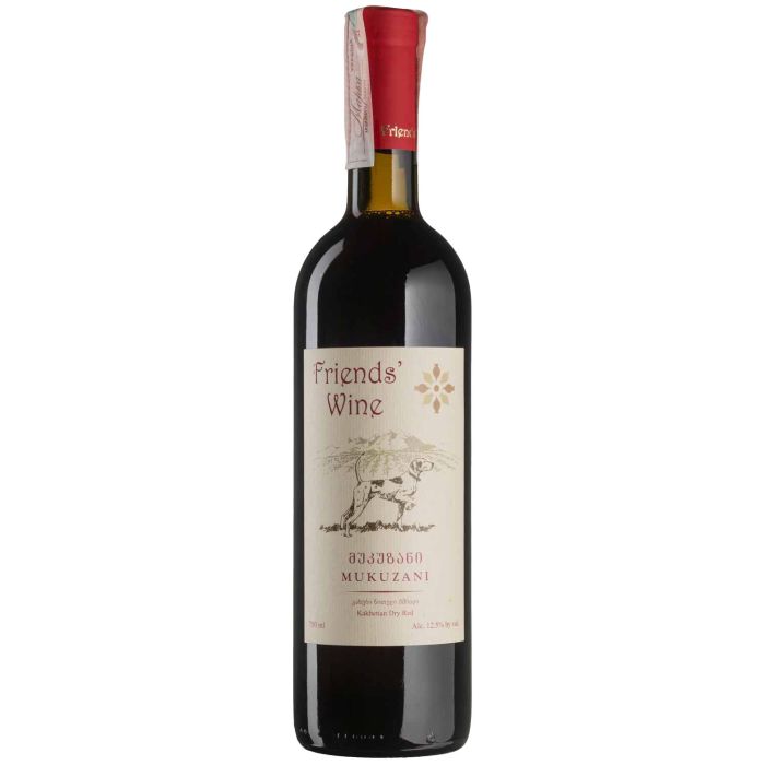 Вино Friends' wine Mukuzani / Мукузані, червоне сухе, 0.75 л