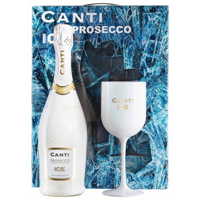 Ігристе Canti Prosecco Ice + 1 glass / Просекко Айс + 1 бокал, біле, 0.75 л