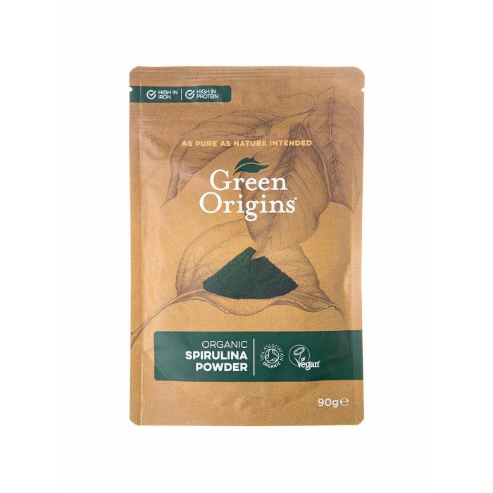 Порошок із спіруліни органічний 90г, Green Origins
