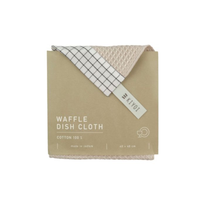 Рушник кухонний вафельний бежевий 40х40см, Harada Textile