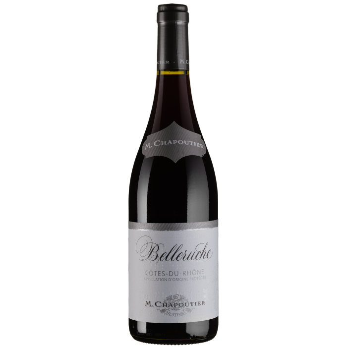 Вино Chapoutier Cotes du Rhone Belleruche Rouge / Кот дю Рон Беллеруш Руж, червоне сухе, 0.75 л
