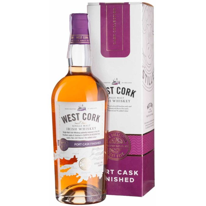 Віскі West Cork Small Batch Port Cask, gift box, 0.7 л