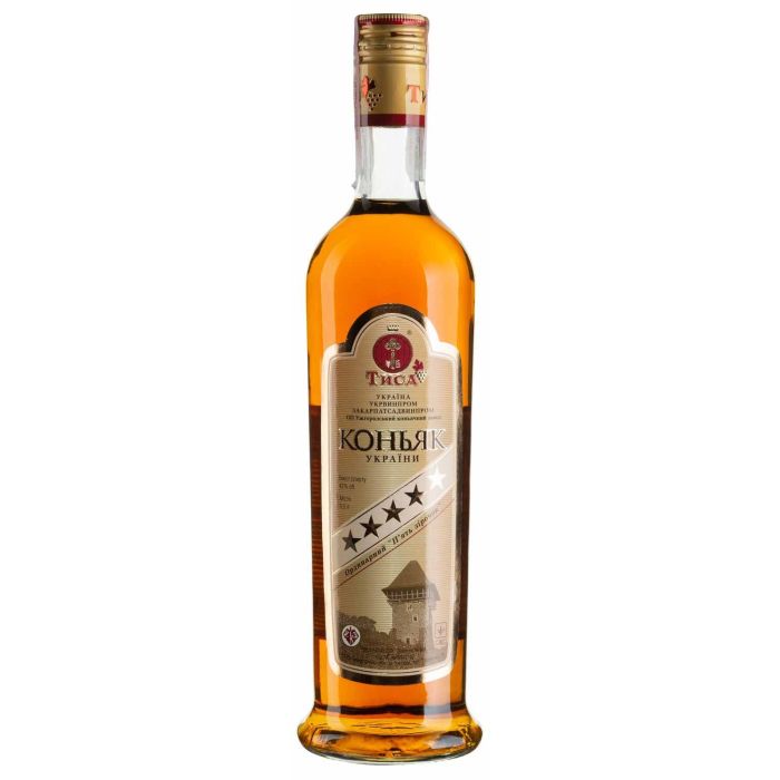 Бренді Коньяк Тиса 5 зірок, 0.5 л