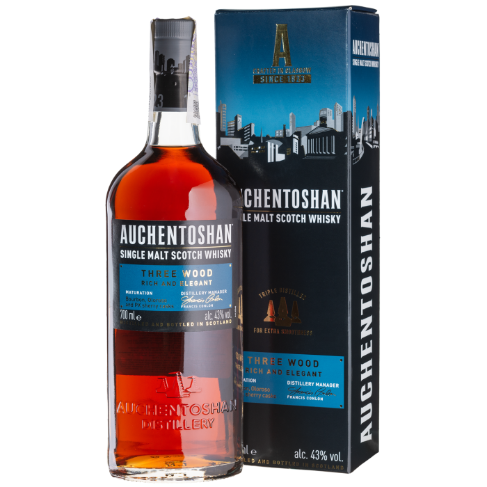 Віскі Auchentoshan Three Wood, 0.7 л