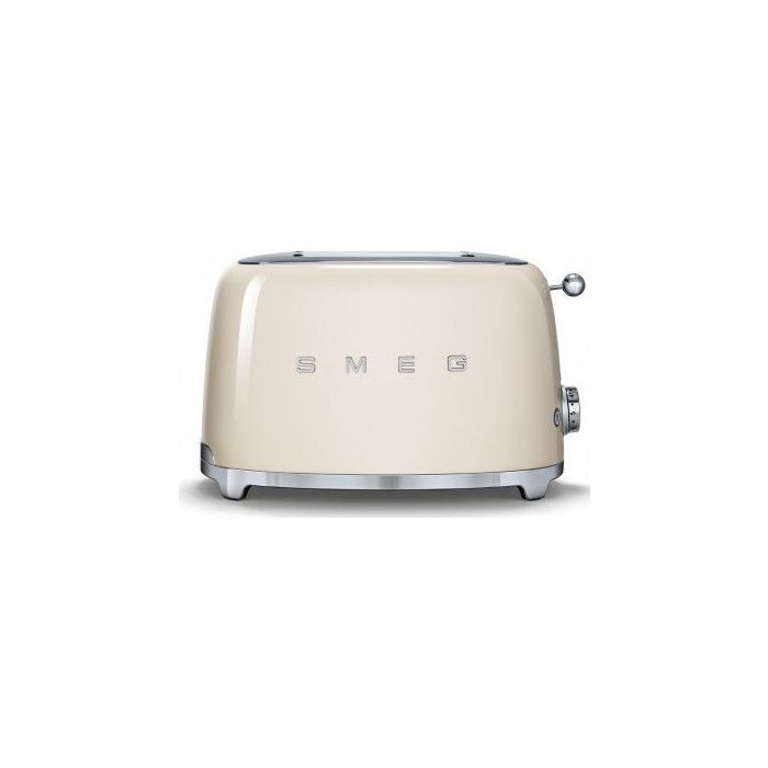 Тостер електричний на 2 тости кремовий, SMEG