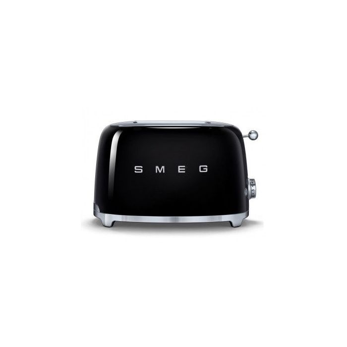 Тостер електричний на 2 тости чорний, SMEG