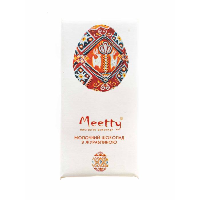 Шоколад молочний з журавлиною 65г, Meetty