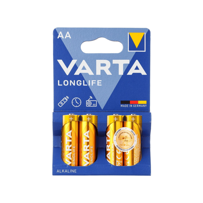 Батарейка LONGLIFE AA, VARTA