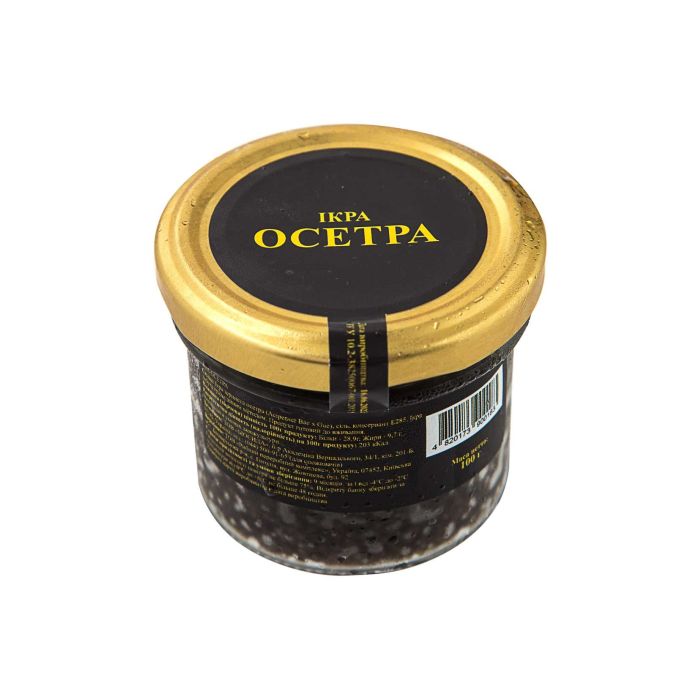 Ікра зерниста чорна  осетра с/б 100г, Biosila