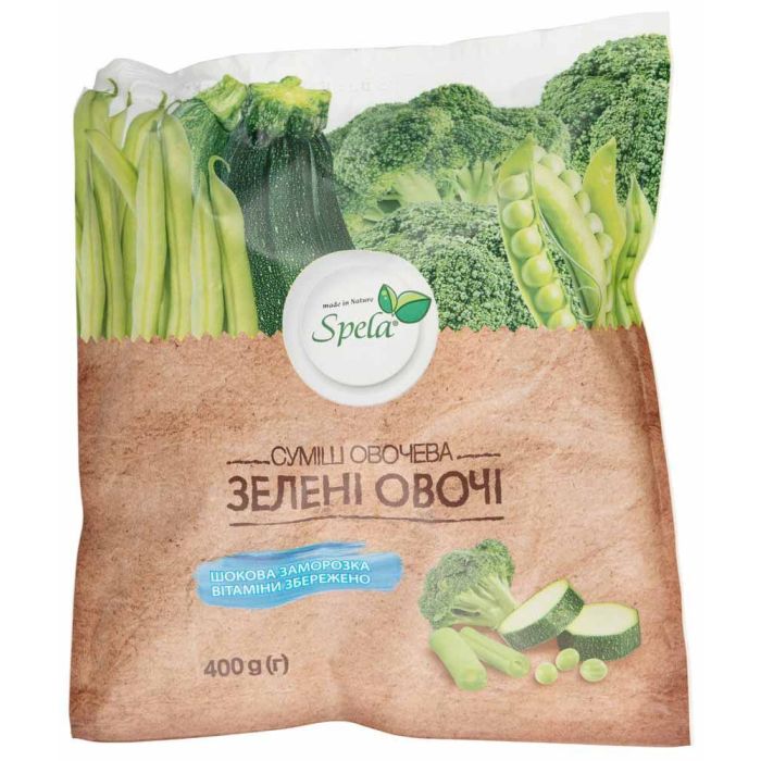 Суміш Зелені овочі 400г, Spela
