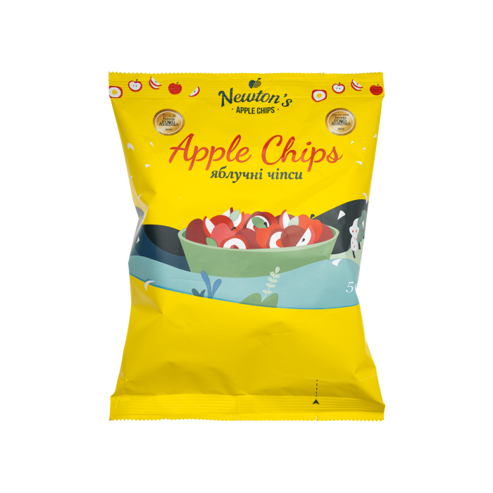 Яблучні чіпси 50г, Newton’s apple chips