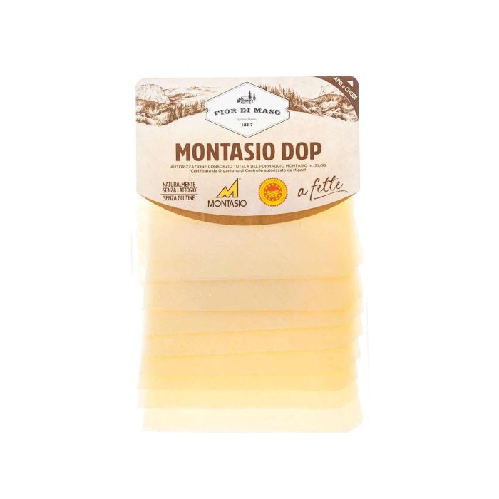 Сир Монтазіо DOP слайсами 110г, Fior di Maso Сир Монтазіо DOP слайсами 110г, Fior di Maso