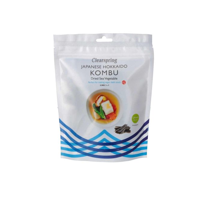 Водорості морські Комбу Хоккайдо сушені 40г, Clearspring