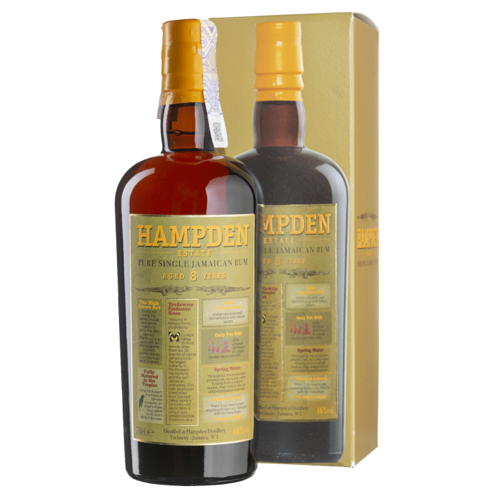 Ром Hampden 8yo, 0.7 л