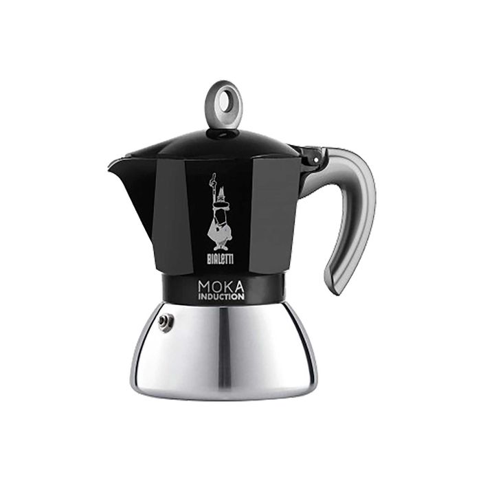 Кавоварка гейзерна індукційна на 4 чашки чорна New, Bialetti