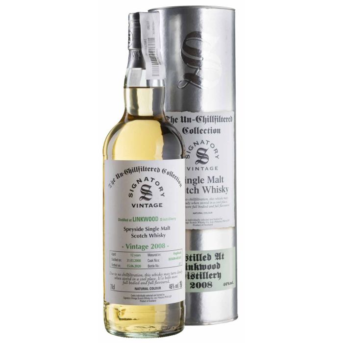 Віскі Signatory Linkwood Unchillfiltered, Tube, 0.7 л