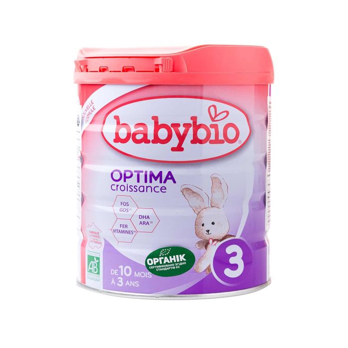 Суміш дитяча Optima3 молочна органічна (від 10 місяців до 3 років) 800г, BabyBio