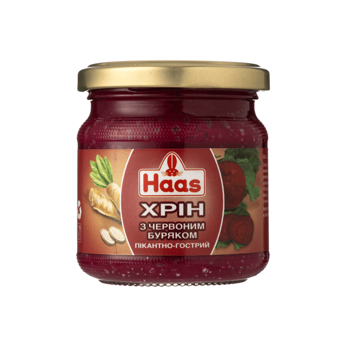 Хрін з червоним буряком 200г, Haas (Австрія)
