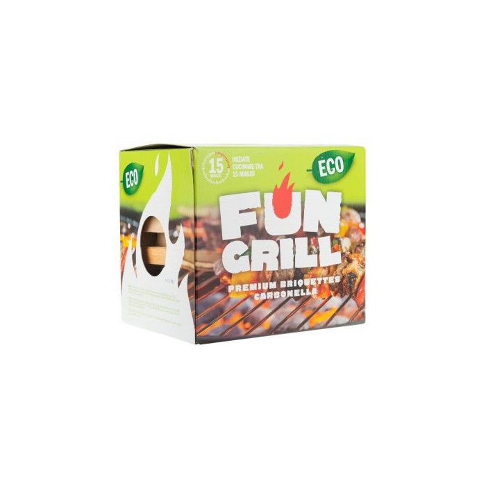 Вугілля в брикетах (комплект з розпалом) 1,3кг, Fun Grill