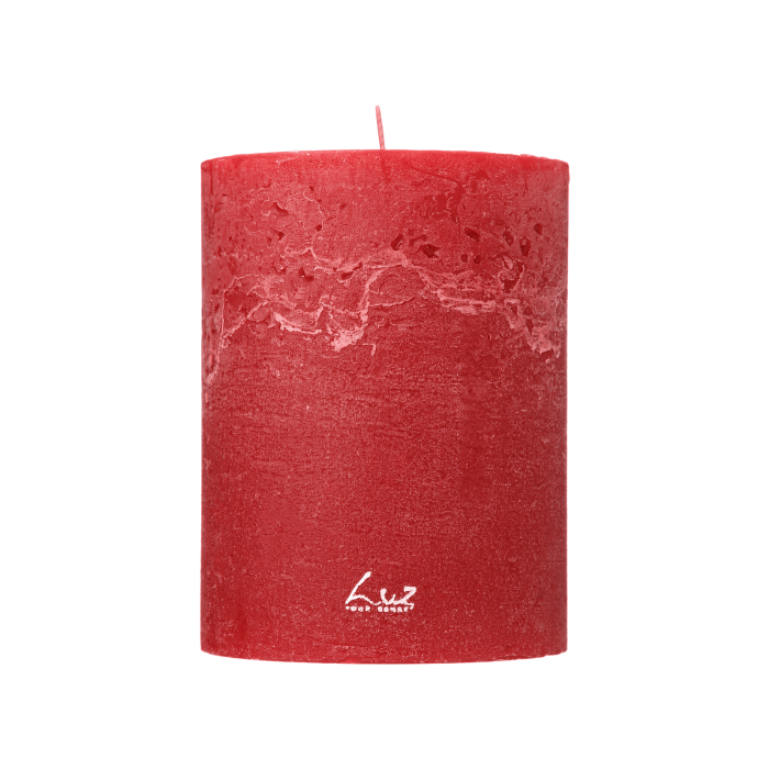 Свічка червона 10x13см 520-22 Luz Your Senses, Rasteli