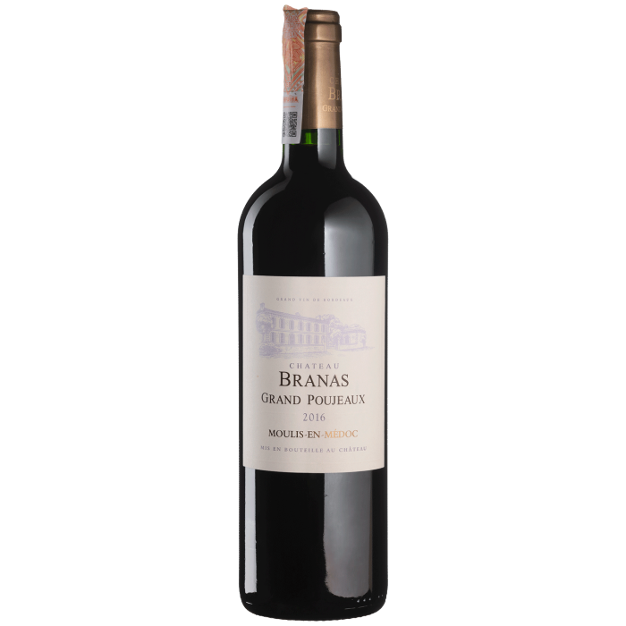 Вино Chateau Branas Grand Poujeaux Chateau Branas Grand Poujeaux / Шато Бранас Гранд Пожо 2016, червоне сухе, 0.75 л