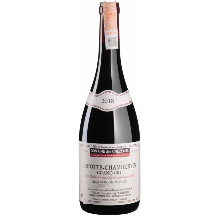 Вино Des Chezeaux Griotte Chambertin / Гріот Шамбертен 2018, червоне сухе, 0.75 л