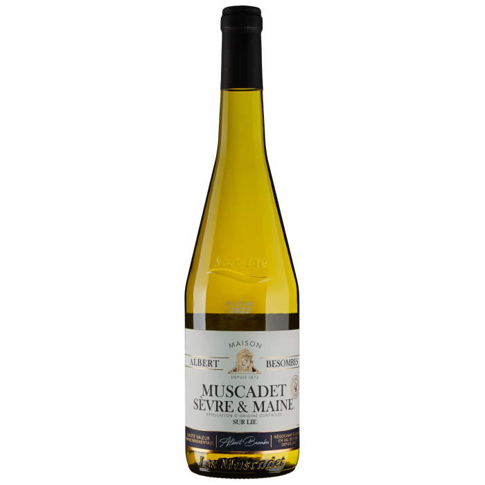 Вино Albert Besombes Muscadet Sevre et Maine Sur Lie / Мюскаде Севр е Мен Cюр Лі, біле сухе, 0.75 л