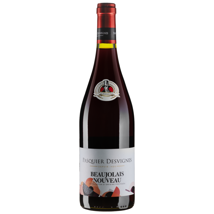 Вино Pasquier Desvignes Beauj Nouveau Red / Божолє Нуво Ред, червоне сухе, 0.75 л