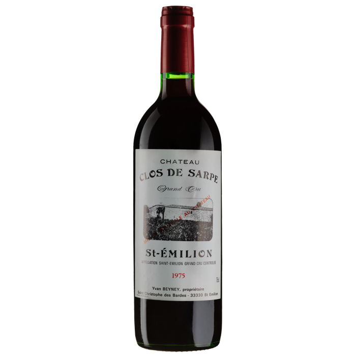 Вино Chateau Clos de Sarpe Chateau Clos de Sarpe 1975 0,750 / Шато Кло де Сарп 1975, червоне сухе, 0.75 л