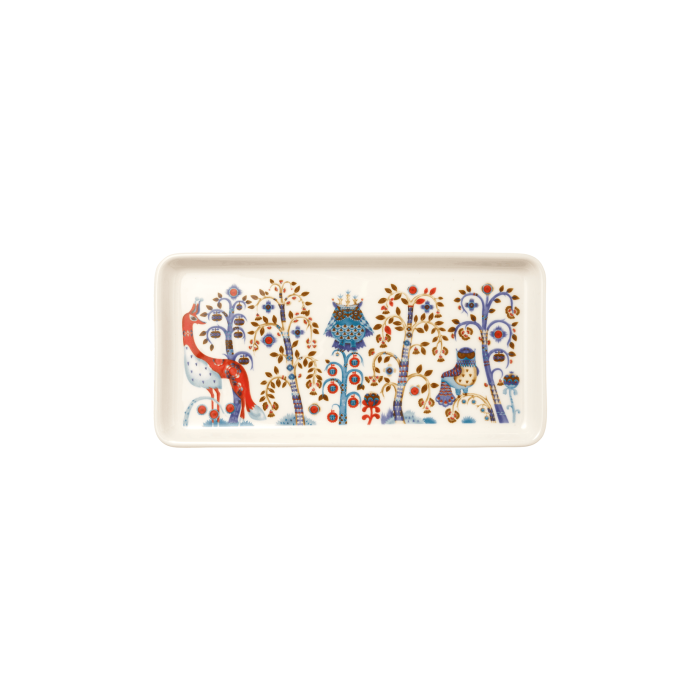 Тарілка прямокутна біла 12х24см Taika, iittala