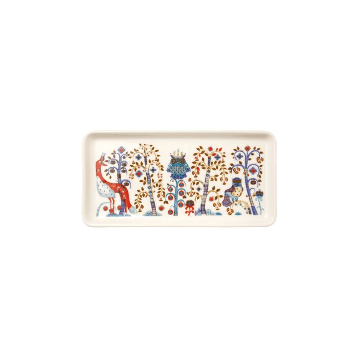 Тарілка прямокутна біла 12х24см Taika, iittala