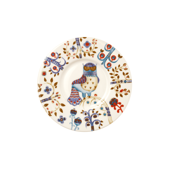 Блюдце біле з малюнком 16см Taika, iittala