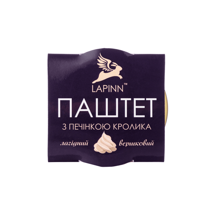 Паштет з печiнкою кролика вершковий 95г, Lapinn