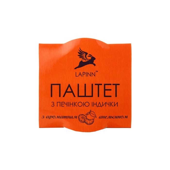 Паштет з печiнкою iндички та ароматним апельсином 95г, Lapinn Паштет з печiнкою iндички та ароматним апельсином 95г, Lapinn
