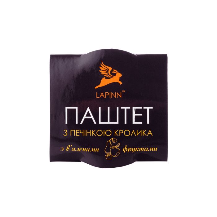 Паштет з печiнкою кролика та в'яленими фруктами 95г, Lapinn Паштет з печiнкою кролика та в'яленими фруктами 95г, Lapinn