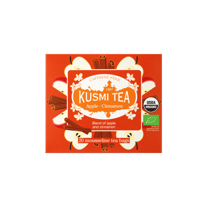 Чай трав'яний Яблуко-кориця органічний 20х1.4г, Kusmi Tea
